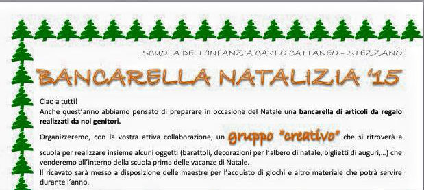 Bancarella Natalizia – Scuola dell’Infanzia Carlo Cattaneo